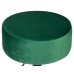 Пуф DOBRIN DANNY BLACK, зеленый велюр (MJ9-88)