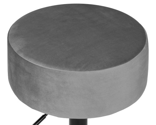 Пуф DOBRIN DANNY BLACK, серый велюр (MJ9-75)