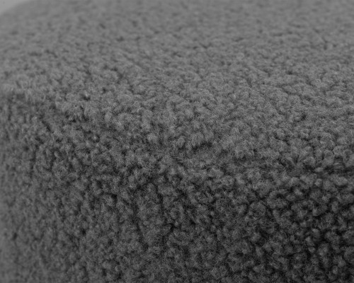 Пуф DOBRIN DANNY BLACK, темно-серое букле (16)