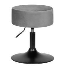 Пуф DOBRIN DANNY BLACK, серый велюр (MJ9-75)