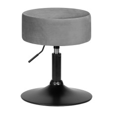 Пуф DOBRIN DANNY BLACK, серый велюр (MJ9-75)