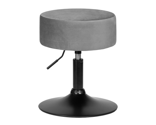 Пуф DOBRIN DANNY BLACK, серый велюр (MJ9-75)