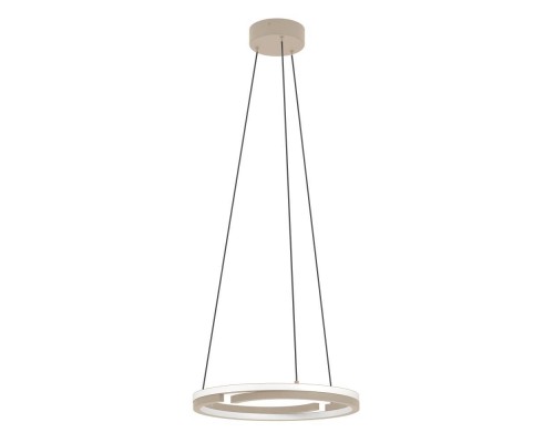 901824 Светодиодный подвес с регулировкой цветовой температуры MEZZOMONTE, 40W(LED), 2700-6500K, 3200lm, алюминий, сталь, песочный, белый