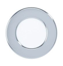 99204 Светодиодный встраиваемый светильник FUEVA 5, 2,7W (LED), ?86, ET26, IP44, 300lm, 3000K, сталь, хро