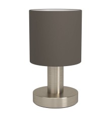 31842 Настольная лампа MONTETTO, 1X40W(E14), сталь, никель матовый, каппучино