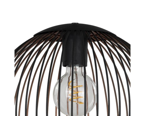 901868 Подвес ALMANZORA, 1X60W(E27), сталь, черный, медный