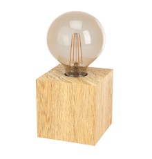 43733 Настольная лампа PRESTWICK 2, 1Х40W, E27, L95, B95, H95, дерево, коричневый