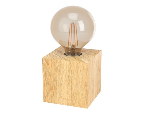 43733 Настольная лампа PRESTWICK 2, 1Х40W, E27, L95, B95, H95, дерево, коричневый