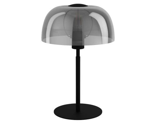 900141 Настольная лампа SOLO 2, 1x40W(E27), сталь, черный, стекло, черный прозрачн