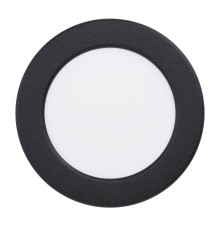 901413 Светодиод встраиваемый свет-к  с рег-кой цветовой темп-ры FUEVA 6, 6,3W(LED), ?119, IP44,2700K, 4000K, 6500K, 720lm, пластик, черный, белый