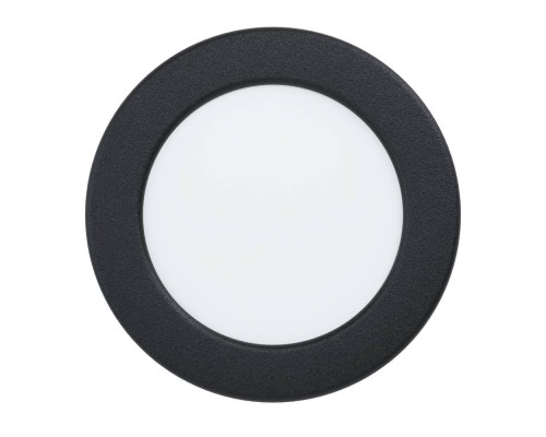 901413 Светодиод встраиваемый свет-к  с рег-кой цветовой темп-ры FUEVA 6, 6,3W(LED), ?119, IP44,2700K, 4000K, 6500K, 720lm, пластик, черный, белый