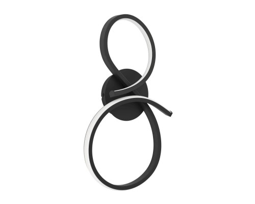 901268 Светод бра SERPINS, 11,4W(LED), алюминий, сталь, черный, пластик, белый, 3000K, 1400lm