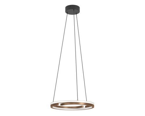 901826 Светодиодный подвес с регулировкой цветовой температуры MEZZOMONTE, 1X20W 1X20W(LED LED), 2700-6500K, 2220 2220lm, алюминий, сталь, бронзовый,