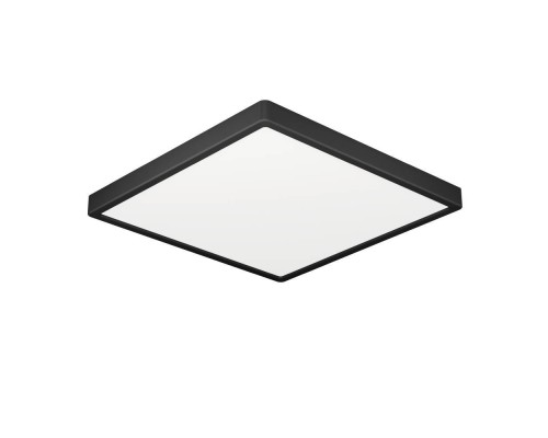 901329 Светод настенно-потолочн свет-к с рег-кой цветовой темп-ры FUEVA 6, 10,5W(LED),IP44 , 2700K, 4000K, 6500K, 1700lm, пластик, черный, белый