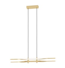 901226 Светод. подвес COLMEAL, 21W(LED), H1200, сталь, алюминий, латунь состаренный/ пластик, белый,