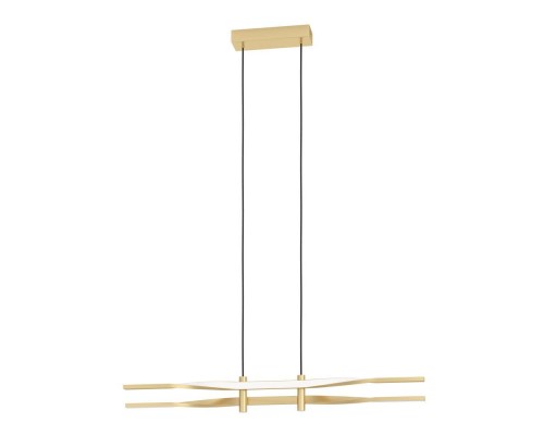 901226 Светод. подвес COLMEAL, 21W(LED), H1200, сталь, алюминий, латунь состаренный/ пластик, белый,