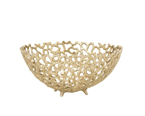 427497 Чаша декоративная KIMITSU, ?320, H150, золотой