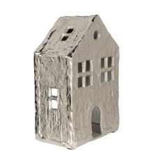 427603 Фигурка декоративная домик BELDERRIG, H190, L125, B75, никель