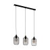 43333 Подвес WRINGTON, 3X60W(E27), L740, B150, H1100, сталь, черный