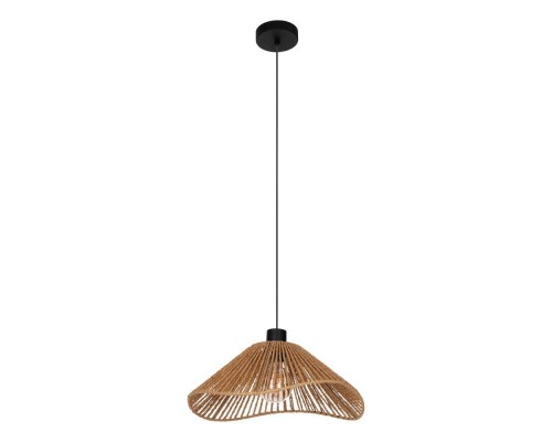 44072 Подвесной светильник LAVISTER, 1х60W (E27), H1100, ?390, сталь черный / бумага, натуральный