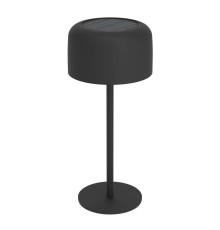 901889 Настольн. лампа на солн. батарее сенсорн. ROCCANOVA, H300, 2,8W(LED), IP44, 3000K, 270lm, сталь, черный