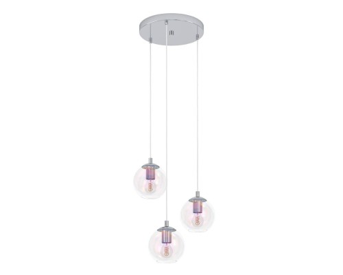 901921 Подвес ARISCANI 2, 3X60W(E27), сталь, хром, разноцветный
