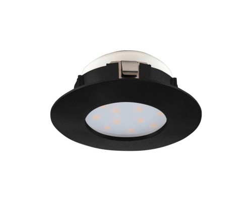 900743 Встраиваемый светильник PINEDA, 4,9W (LED), 3000K, IP20, IP44, ?78, пластик, черный