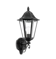 Уличный настенный светильник Eglo Navedo 93457 черный, серебряный, патина E27 60 Вт