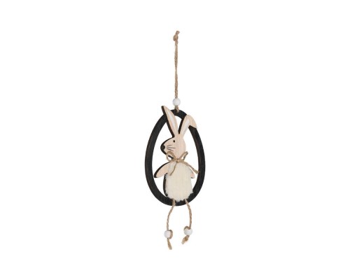 427857 Фигурка Заяц MAYDOLONG, L87, B8, H170, натуральный, белый, черный