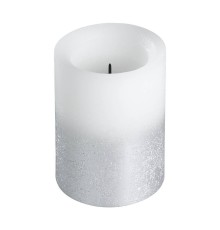 422467 Свеча LED рождественская AMBORIALA, LED, теплый белый, батарейки 2хААА (не входят в комплект), эффект мерцания, таймер 5/19 ч, воск/пластик/бел