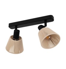 44139 Спот SEAGARD, 2X40W(E14), сталь, черный, кремовый