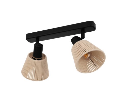 44139 Спот SEAGARD, 2X40W(E14), сталь, черный, кремовый