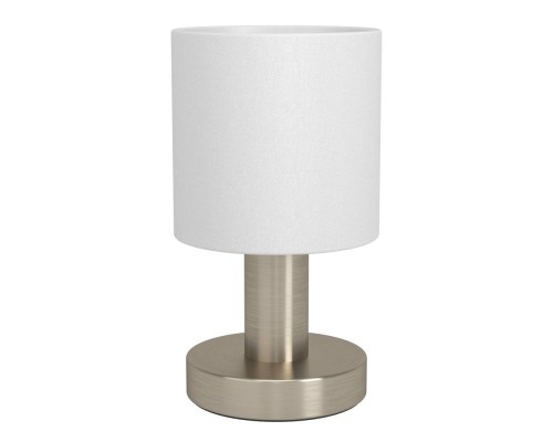 31841 Настольная лампа MONTETTO, 1X40W(E14), сталь, никель матовый, белый