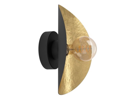 390394 Бра SACEDA, 1x40W(E27), сталь, черный, золотой