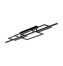 390282 Потолочный светильник диммируемый PUEBLA, 34,5W (LED), 3000K, 5100lm, L1500, B360, сталь, черный/пластик, белый