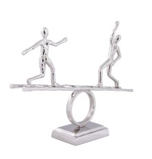 429741 Фигурка декоративная ZADIWIN, L485, B100, H350, алюминий, никель