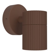 902039 Уличн светодиод свет-к настенный TOMELLOSO, 1X28W(GU10), IP44, алюминий, коричн, стекло, прозрачн