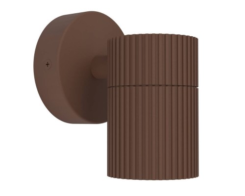 902039 Уличн светодиод свет-к настенный TOMELLOSO, 1X28W(GU10), IP44, алюминий, коричн, стекло, прозрачн