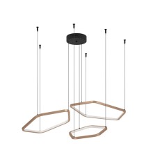 390505 Светодиодный подвес с регулировкой цветовой температуры ESTRELLA, 1X50W(LED) ,2200-6500K, 8700lm, алюминий, сталь, бронзовый, черный, белый