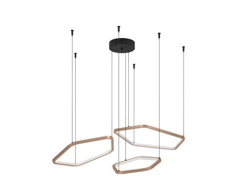 390505 Светодиодный подвес с регулировкой цветовой температуры ESTRELLA, 1X50W(LED) ,2200-6500K, 8700lm, алюминий, сталь, бронзовый, черный, белый