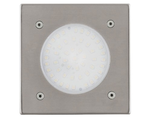 93481 Уличный светодиодный светильник встраиваемый LAMEDO, 1х2,5W(LED), 100х100, ET65, IP67, нерж. с