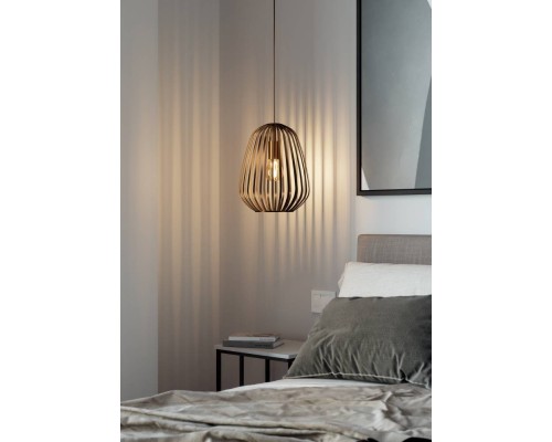 901097 Подвесной светильник ESPINAL, 1х40W (E27), H1100, ?280, сталь / бронзовый