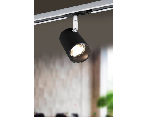 99756 Трековый спот TB SPOTLIGHT, GU10, 1x5W, L80, B85, H150, сталь/пластик, черный