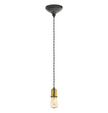 Подвесной светильник Eglo Yorth 32537 черный, золотой E27 60 Вт