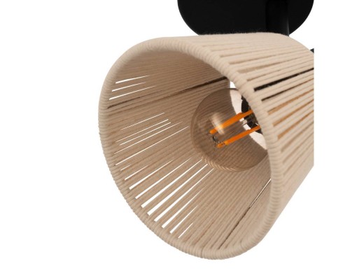 44138 Спот SEAGARD, 1X40W(E14), сталь, черный, кремовый