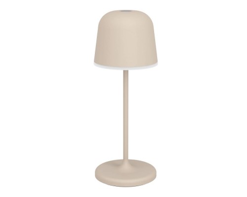 901881 Аккум. сенсорн. димм. настол лампа MANNERA-S, H200, 1,8W(LED), IP54, 2500K, 3000K, 4000K, 170lm, алюминий, сталь, песочный/пластик, белый