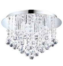 94878 Светодиодный потолочный светильник ALMONTE, 4х2,5W (G9), ?350, H230, IP44, сталь, хром/стекло, х