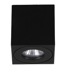 901029 Уличный потолочный светильник TORRECOLA, 1X35W (GU10), IP44, H85, алюминий, пластик, чёрный/прозрачное стекло