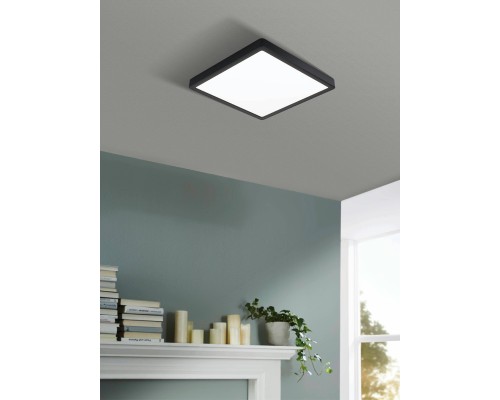 99271 Светодиодный накладной светильник FUEVA 5, 20,5W (LED), 285х285, H28, 2400lm, 3000K, IP44, сталь