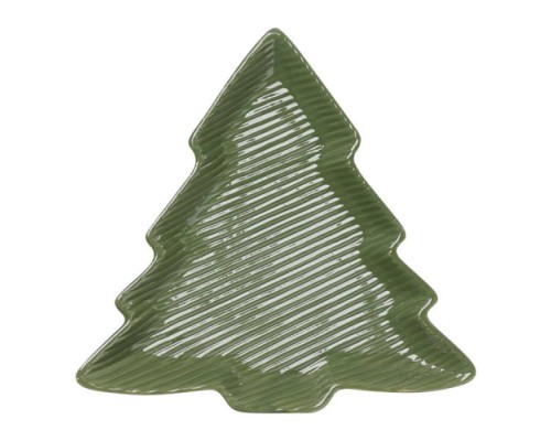 429866 Декоративный поднос CATACOL, фарфор, зелёный, 211?205?28 мм